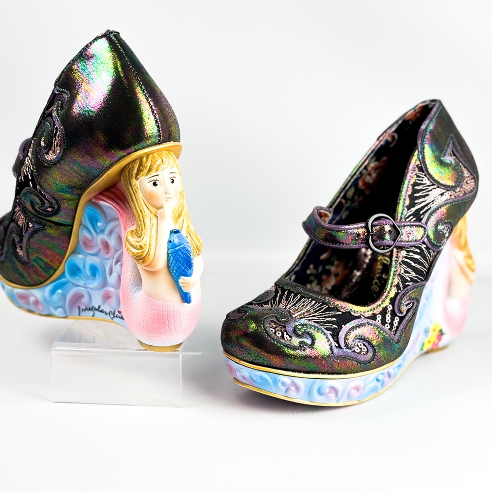 Irregular Choice Aquata Mermaid Heels | Sculpted Heel | Size 39 (US 8) - Picture 4 of 9